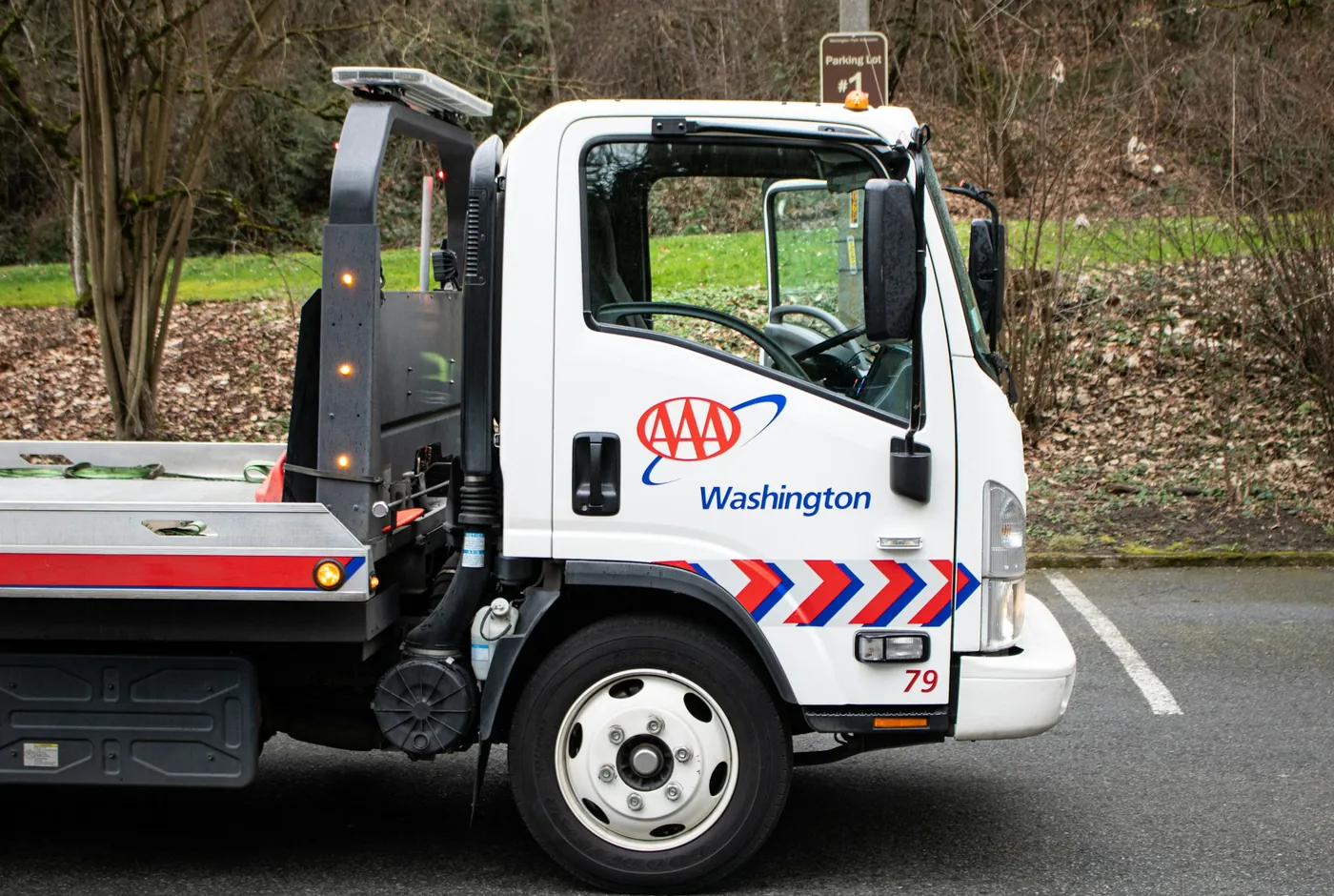 Fahrzeug auf Abschleppwagen in Wien